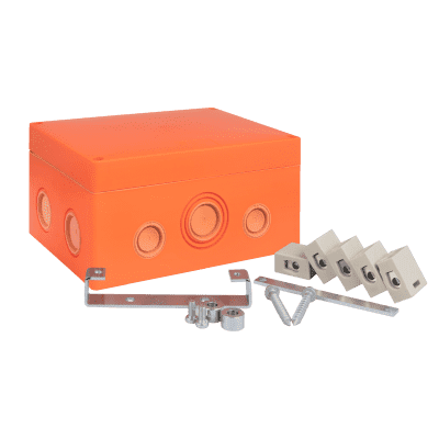 Коробка распаячная огнестойкая (176х126х74) 5 кк/1,5-16мм/12 мв IP66 EKF PROxima
