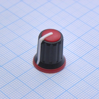 Ручка KA483-7 черн.-красный. d=6