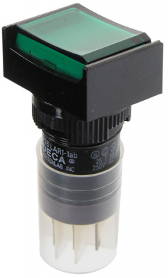 P16LMT2-1ABKG, Переключатель кнопочный без фиксации 240В/4А LED подсветка 24В