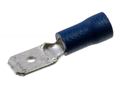 РПИ-П2.5 (6.3), клемма ножевая вилка 6.35мм изол.на провод 1.5-2.5мм2