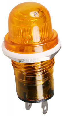 N-809Y-220V, лампа неоновая с держателем желтая 220В d=19мм