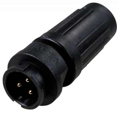 PY07-3Z, вилка на кабель пластик. IP67 3 контакта 4А 250В