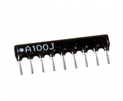 НР1-4-8М 10 Ом (9A100J), Набор резисторов толстопленочных 8х 10 Ом 5%, аналог НР1-4-8М