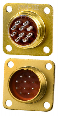 PY04-10Z, вилка на корпус IP68 10 контактов (аналог РС10ТВ)