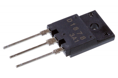 2SD1878, TO3PF, Биполярный транзистор, NPN, 1500 В, 5 А, 60 Вт