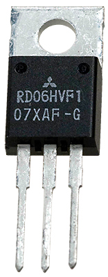 RD06HVF1-101, Si 175MHz 6W 12.5V TO220