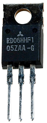 RD06HHF1-101, Si 30MHz 6.0W 12.5V TO220