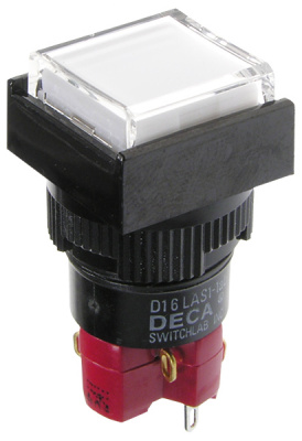 D16LAS1-1AB0W, Переключатель кнопочный с фиксацией 250В/5А
