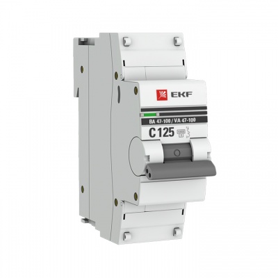 Автоматический выключатель 1P  63А (C) 10kA ВА 47-100 EKF PROxima