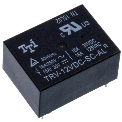 TRV-12VDC-SC-AL-R, Реле электромеханическое